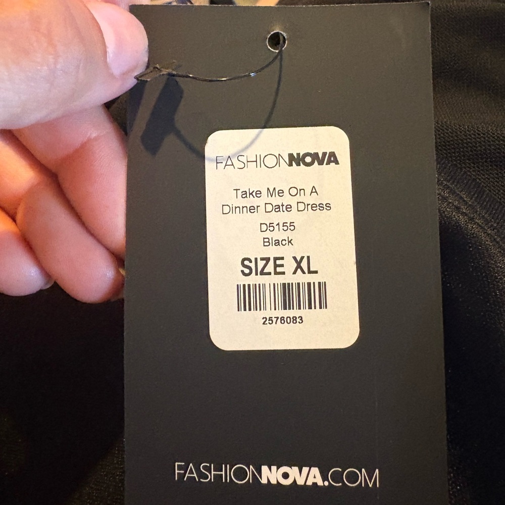 Fashion Nova Black Dinner Date Dress